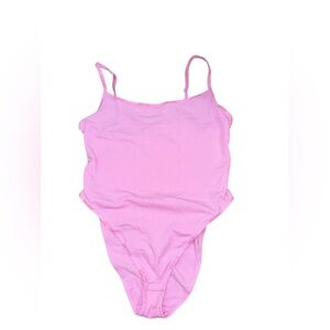 RARE SKIMS Size 4X Bubblegum Pink Logo Bodysuit Top BS-BDY-2005 NWT Kim K